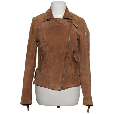 Biker jacket (Brown) from Freaky Nation Leather, Polyester