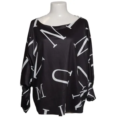 Blouse (Black, White) from CBR Cotton, Polyester