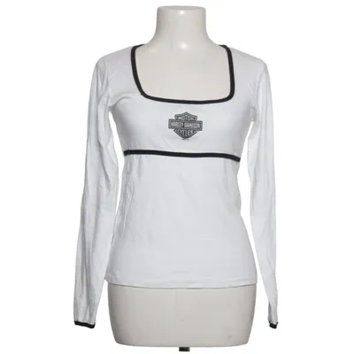 Langarmshirt (Weiß, Schwarz) von Harley Davidson Baumwolle