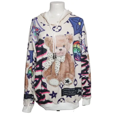 Sweat à capuche (Beige, Multicolore) de Tiramisu Coton, Polyester