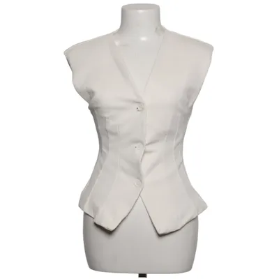 Vest (White) from Zara Cotton, Elastane, Polyester