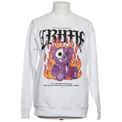 Sweatshirt (White, Multicolored) from FSBN Cotton, Polyester