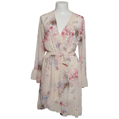 Wickelkleid (Beige, Mehrfarbig) von Venessa Nucci Elasthan, Polyester, Viskose