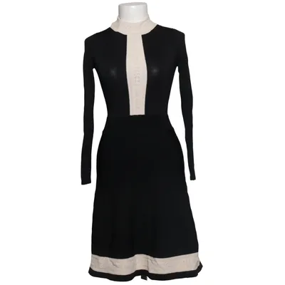 Jurk (Zwart, Beige) van Sandro Elastaan, Polyamide, Viscose