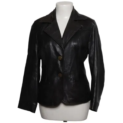 Leather blazer (Black) from ARMA Women Leather, Polyester