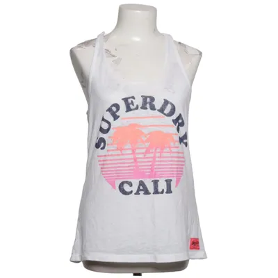 Tank Top (White, Multicolored) from Superdry Cotton, Polyester