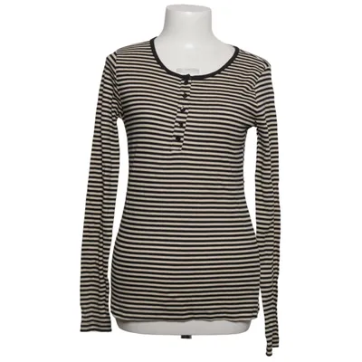 Henley shirt (Black, Beige) from Janina Cotton, Elastane