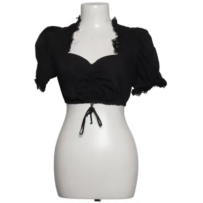 Dirndl blouse (Zwart) van Country Line Katoen, Polyester