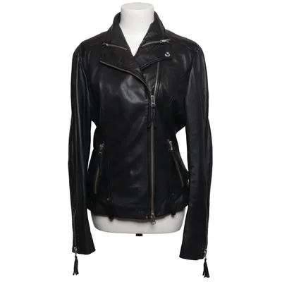 Bikerjakke (Sort) fra True Religion Læder, Polyester