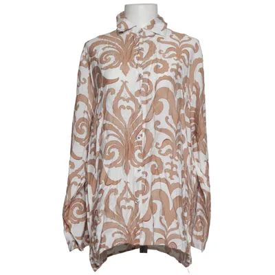 Bluse (Beige, Hvid) fra Jia Jia Bomuld, Linned, Tencel
