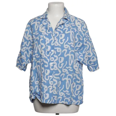 Short sleeve shirt (Blue, White) from Old Khaki Cotton, Linen