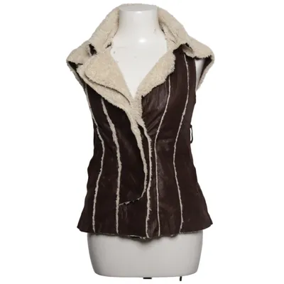 Outer vest (Brown, White) from Double Zero Polyester, Polyurethane