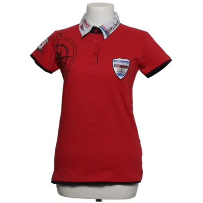Poloshirt (Rood, Wit, Zwart) van Nebulus Katoen