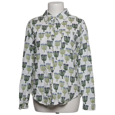 Shirt (White, Green, Blue) from Sophyline Cotton
