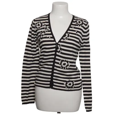Cardigan (Sort, Hvid) fra Turnover Bomuld