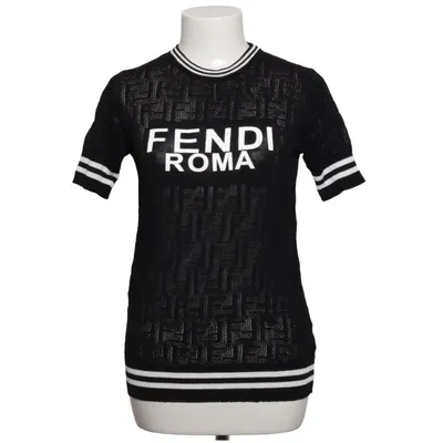 T-shirt (Svart, Vit) från Fendi Polyamid, Viskos