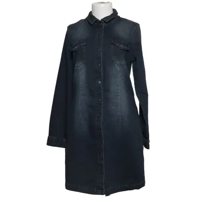 Denim jurk (Blauw) van Geisha Katoen, Elastaan, Polyester