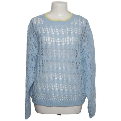 Pull-over (Bleu, Jaune) de Delicatelove Mohair, Nylon, Laine