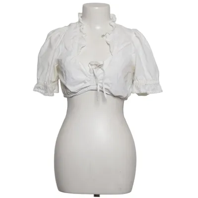 Dirndl blouse (White) from Lekra Cotton, Polyester