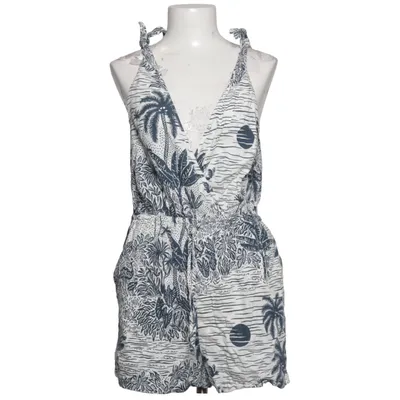 Jumpsuit (Blau, Weiß) von Desmond & Dempsey x H&M Leinen, Viskose, Baumwolle