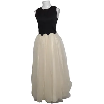 Dress (Black, Beige) from Never Fully Dressed Elastane, Polyester