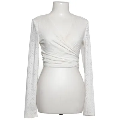 Wrap top (White) from Guts & Gusto Elastane, Polyester