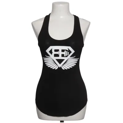 Débardeur de sport (Noir) de Body Engineers Coton, Élasthane