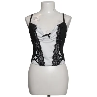 Korsett (Schwarz, Weiß) von Romwe Elasthan, Polyester