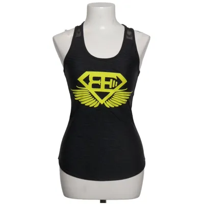 Débardeur de sport (Noir, Jaune) de Body Engineers Élasthane, Polyamide
