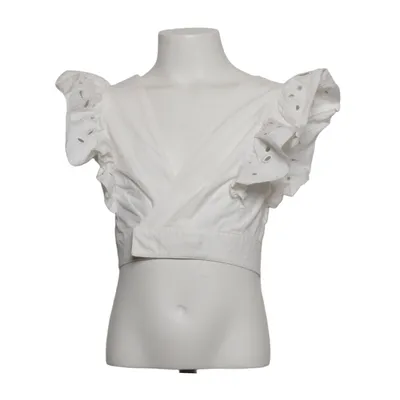 Crop top (Wit) van Chloé Katoen