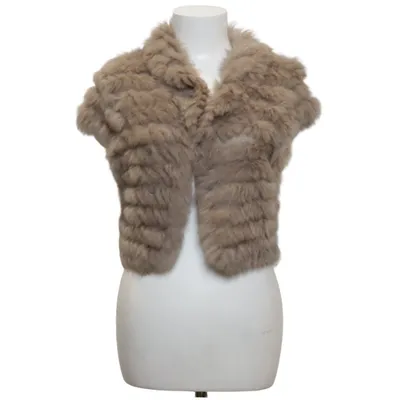 Ytterväst (Grå) från Young Couture by Barbara Schwarzer Kaninpäls