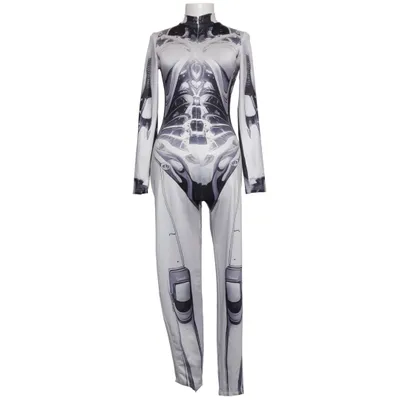 Udklædning (Grå, Sort, Hvid) Polyester