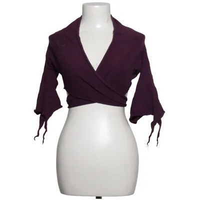 Wrap top (Purple) from Guru Shop Cotton, Elastane