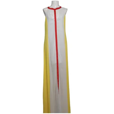 Jurk (Geel, Wit) van Mangano Polyester