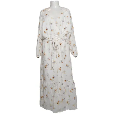 Långklänning (Vit, Flerfärgad) från H&M Bomull