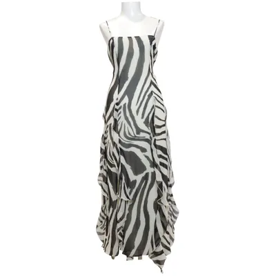 Maxi dress (Black, Beige) from H&M Trend Polyester