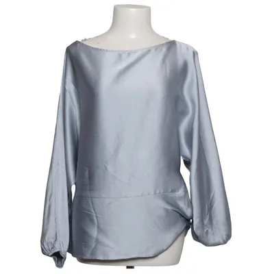 Blus (Blå) från H&M Modern Classic Polyester, Elastan