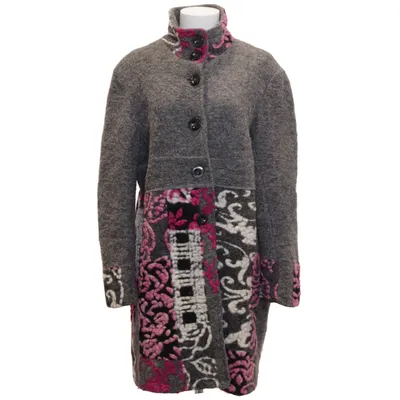 Jas (Grijs, Roze, Zwart, Wit) van Paprika Polyester, Wol