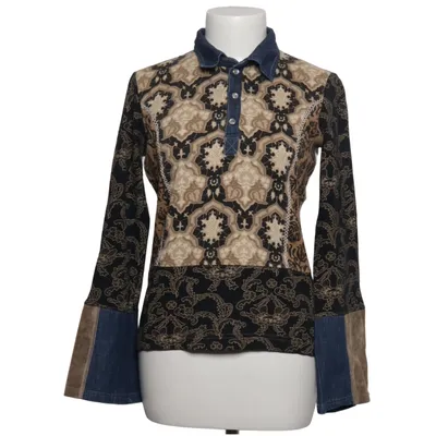 Bluse (Blå, Beige, Sort) fra Cecil Bomuld