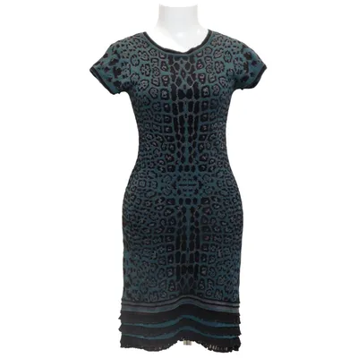 Jurk (Blauw, Zwart, Grijs) van Roberto Cavalli