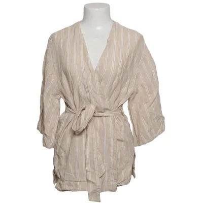 Kimono (Beige, White) from Indiska Linen