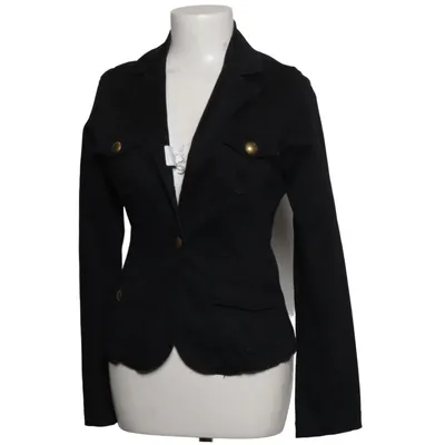 Blazer (Zwart) van Soleil Katoen, Elastaan