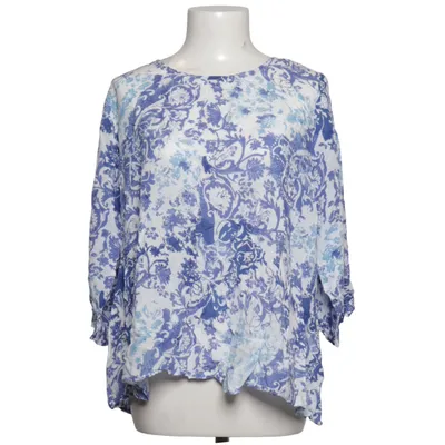 Blouse (Blue, White) from Tree of Life Viscose