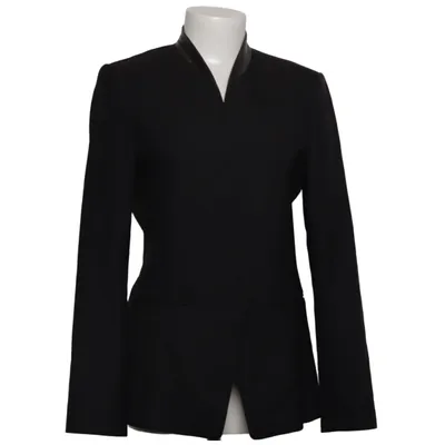 Blazer (Black) from Club Monaco Leather, Polyester, Wool