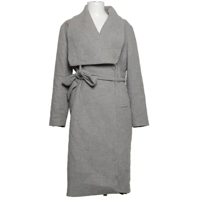 Coat (Gray) from Mango Basics Acrylic, Cotton, Polyamide, Polyester, Viscose, Wool