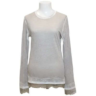 Långärmad t-shirt (Grå) från Prada Bomull, Polyamid, Viskos