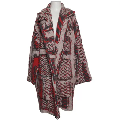 Strickjacke (Rot, Grau, Beige) von Lala Berlin Acryl, Alpakawolle, Elasthan, Polyamid