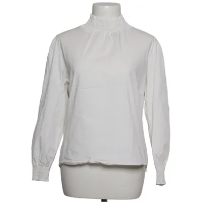 Bluse (Hvid) fra Sarah Bomuld, Elastan, Polyamid