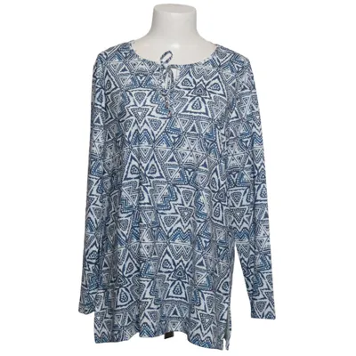 Blus (Blå, Vit) från Mocca Elastan, Polyester