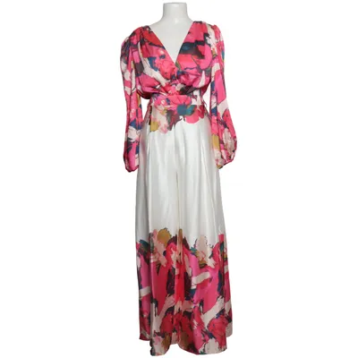 Robe longue (Blanc, Multicolore) de Flammode Élasthane, Polyester